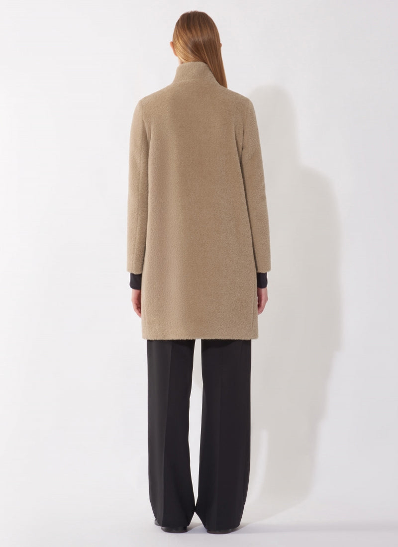 Alpaca Notch Collar Coat by Cinzia Rocca at Andrews