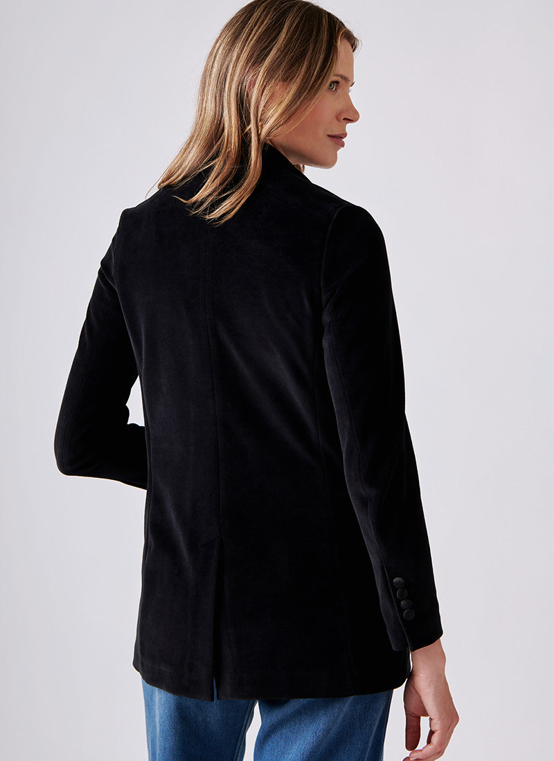 Circolo 1901 Double-Breasted Velour Blazer