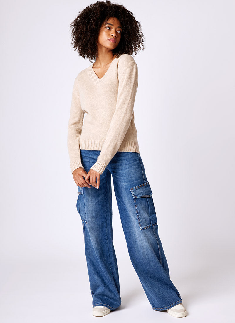 Circolo 1901 Wool V-Neck Sweater