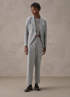 Circolo 1901 Oxford Light Dyed Asymmetric Double Breasted Blazer