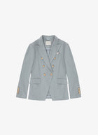 Circolo 1901 Oxford Light Dyed Asymmetric Double Breasted Blazer