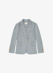 Circolo 1901 Oxford Light Dyed Asymmetric Double Breasted Blazer