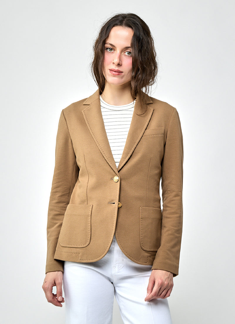 Giacca Cotton Felpa Slim Fit Blazer