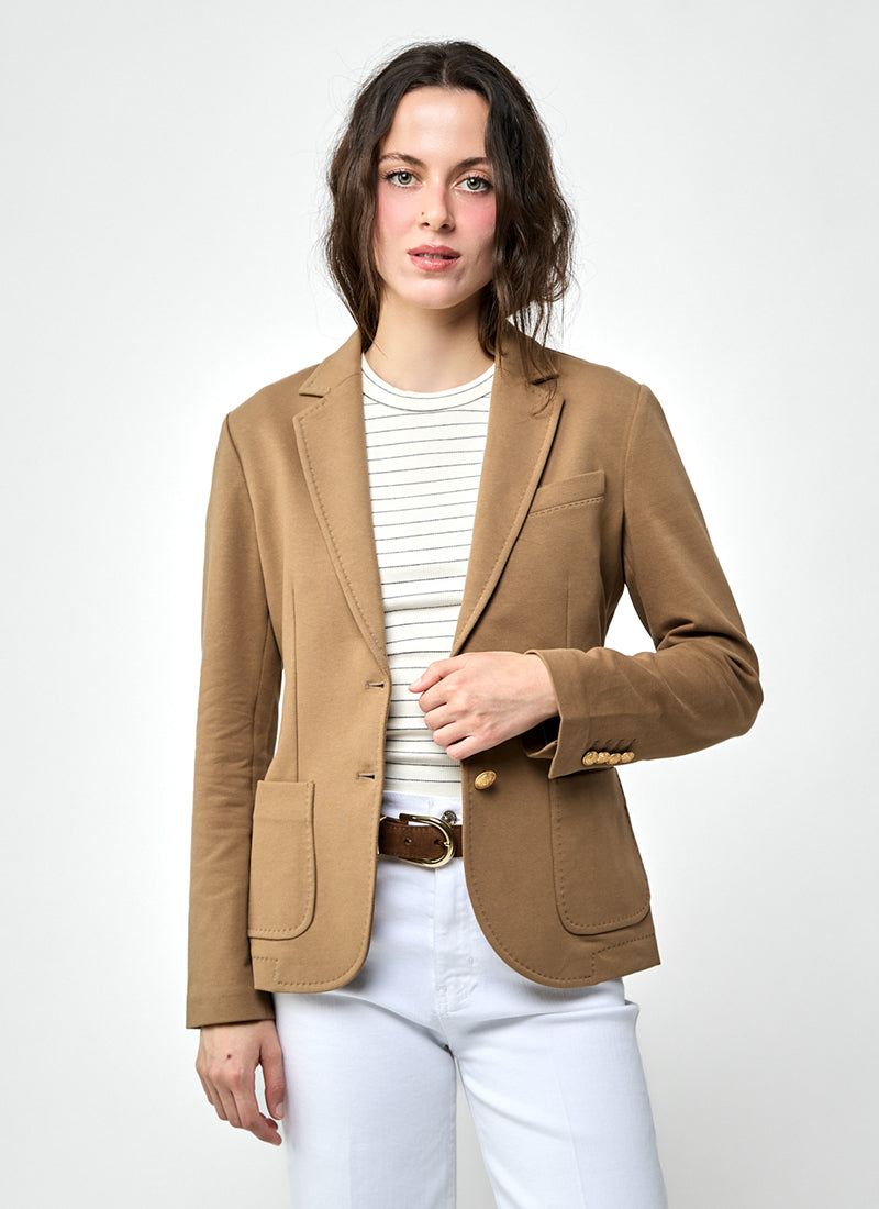 Giacca Cotton Felpa Slim Fit Blazer