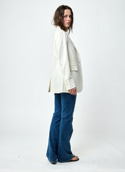 Circolo 1901 Felpina Melange Cotton Felpa Blazer