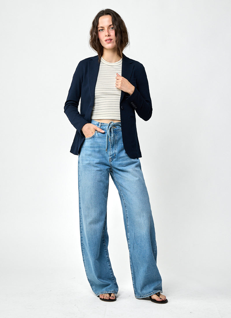Giacca Oxford Slim Long Blazer