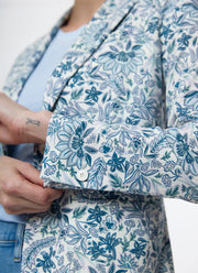 Circolo 1901 Fancy Flowers Long 1 Button Blazer