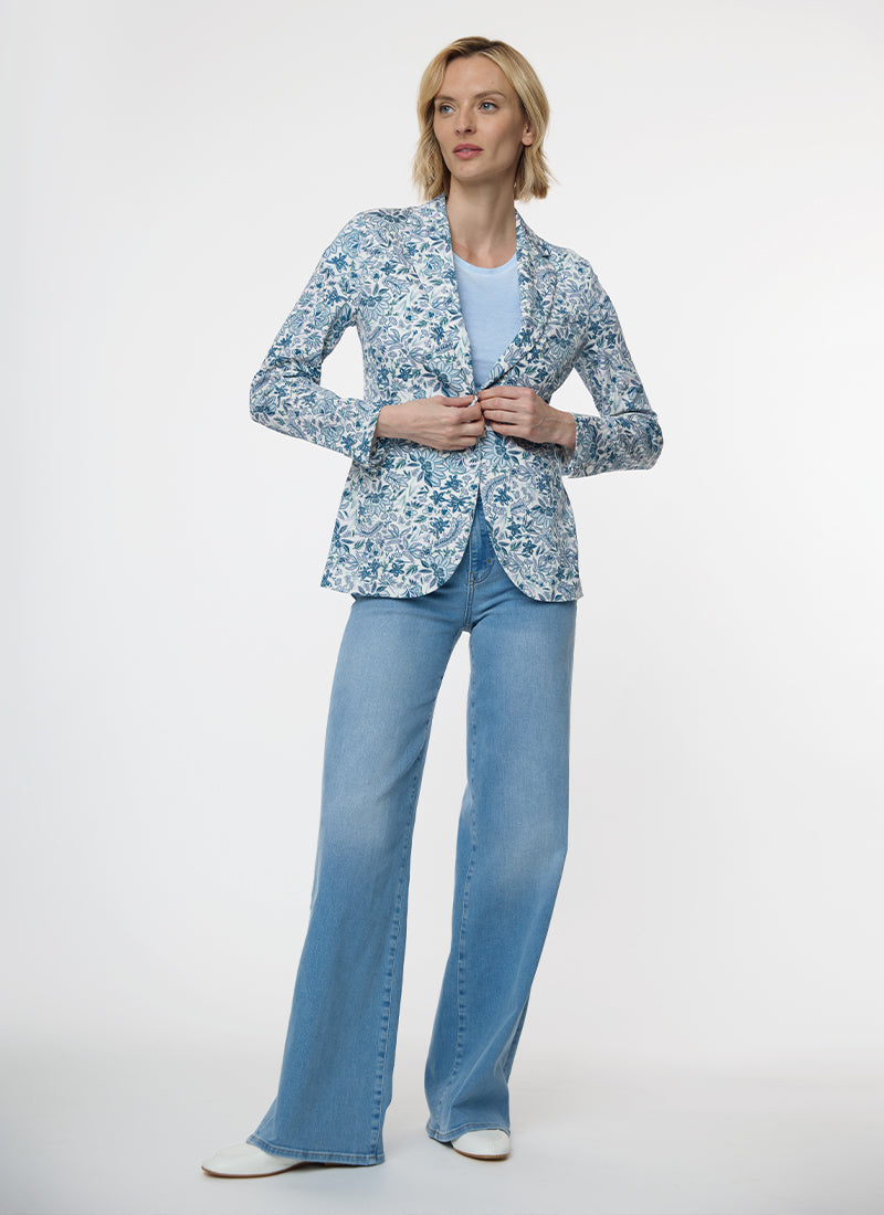 Circolo 1901 Fancy Flowers Long 1 Button Blazer