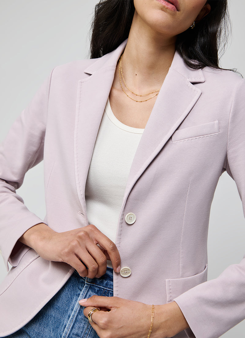 Circolo 1901 Fleece Light Dyed 2 Button Pocket Slim Fit Blazer
