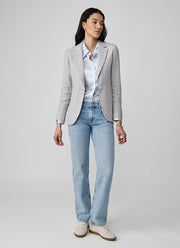 Circolo 1901 Linen Bistretch Slim Long 1 Button Blazer
