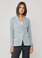 Circolo 1901 Oxford Light Dyed Asymmetric Double Breasted Blazer