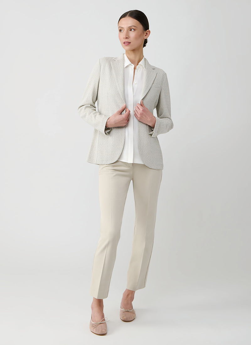 Circolo 1901 Basketweave 1 Button Long Blazer