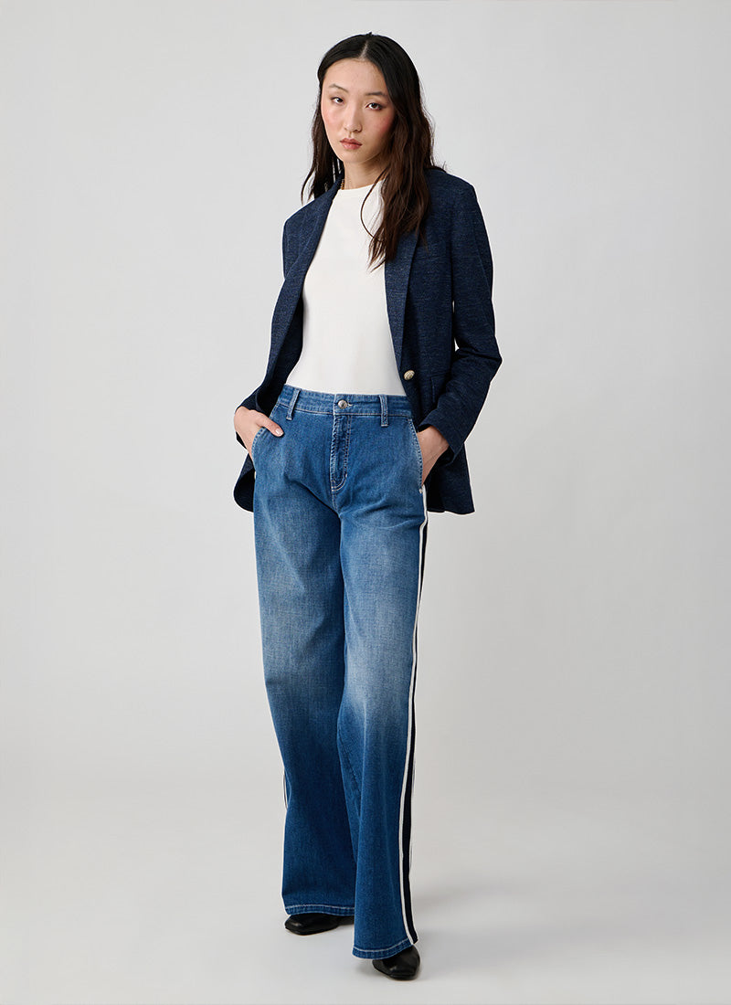 Circolo 1901 Garment Boyfriend 2 Button Pocket Linen Blazer