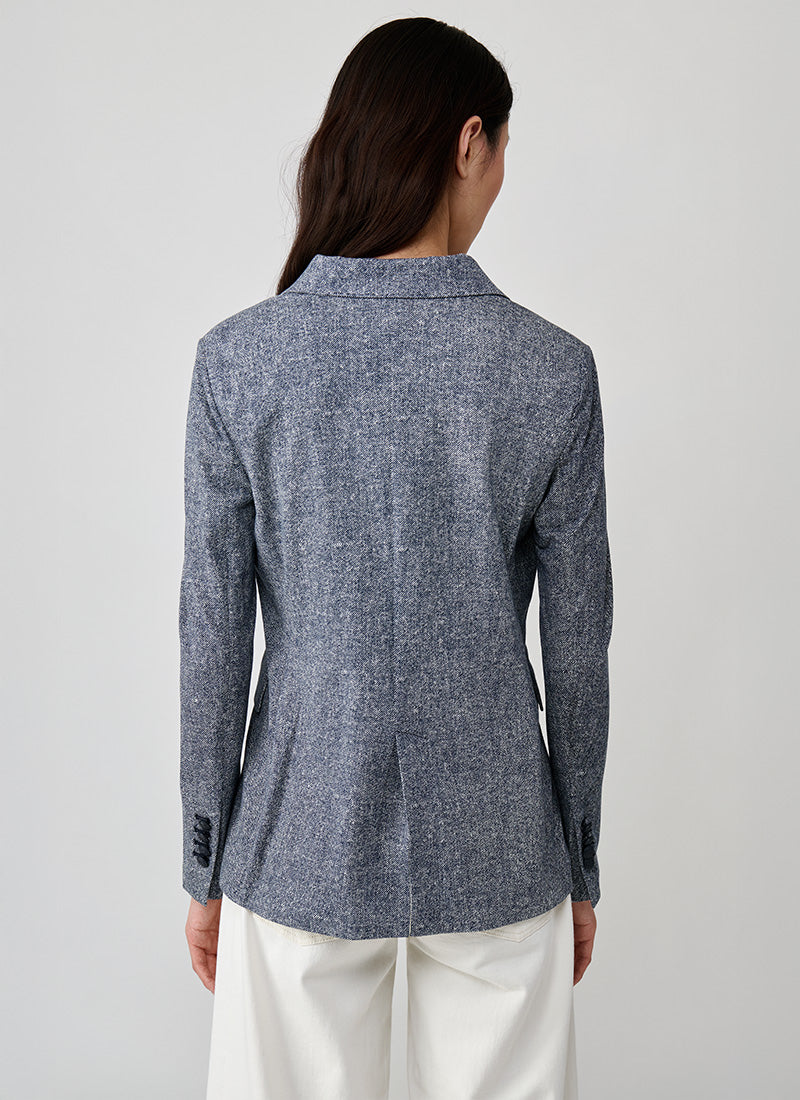 Circolo 1901 Cutaway Double Breasted Piquet Blazer