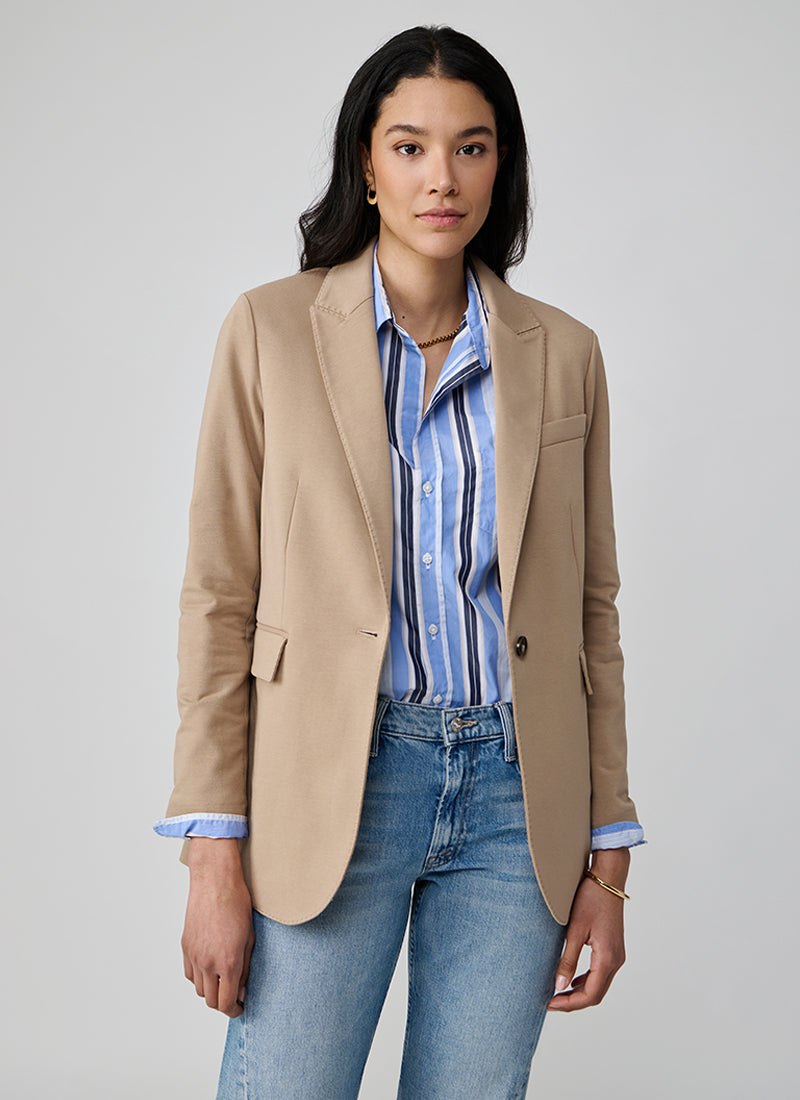 Circolo 1901 Fleece Boy 1 Button Blazer