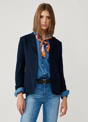 Circolo 1901 Fleece Light Dyed 2 Button Pocket Slim Fit Blazer