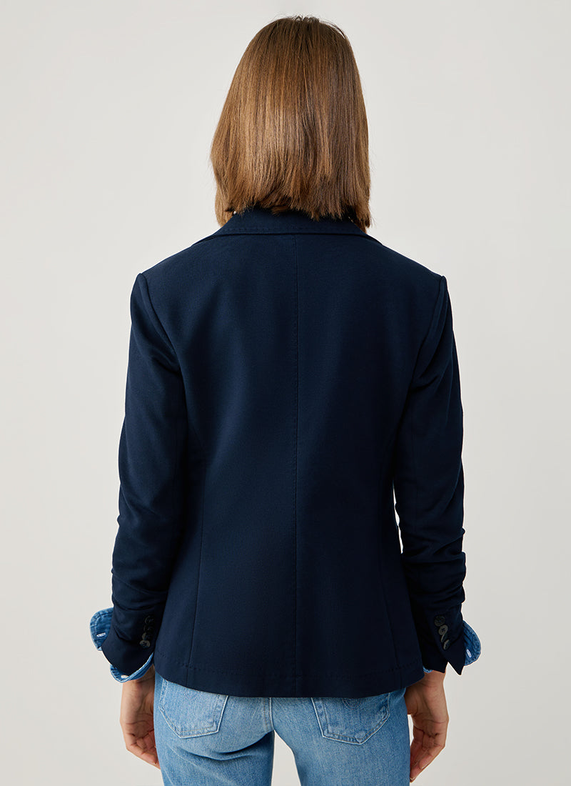 Circolo 1901 Fleece Light Dyed 2 Button Pocket Slim Fit Blazer