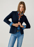 Circolo 1901 Fleece Light Dyed 2 Button Pocket Slim Fit Blazer