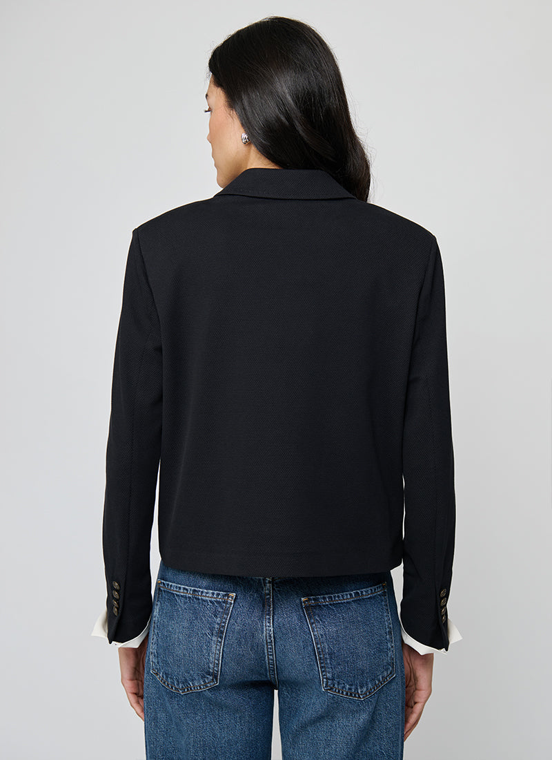 Circolo 1901 Oxford Dyed Cropped Jacket