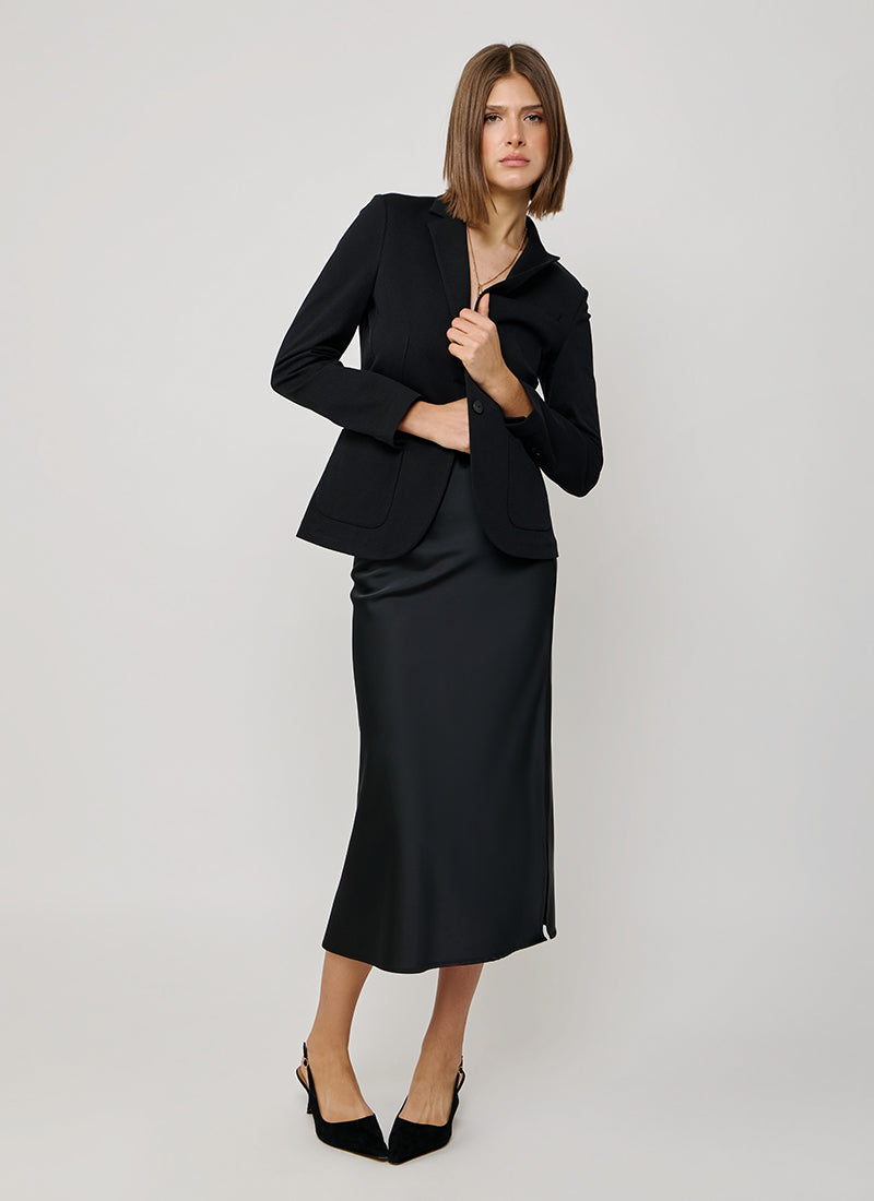 Slim Fit 2 Button Honeycomb Blazer