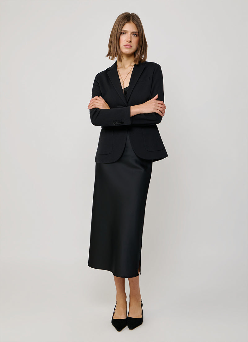 Slim Fit 2 Button Honeycomb Blazer