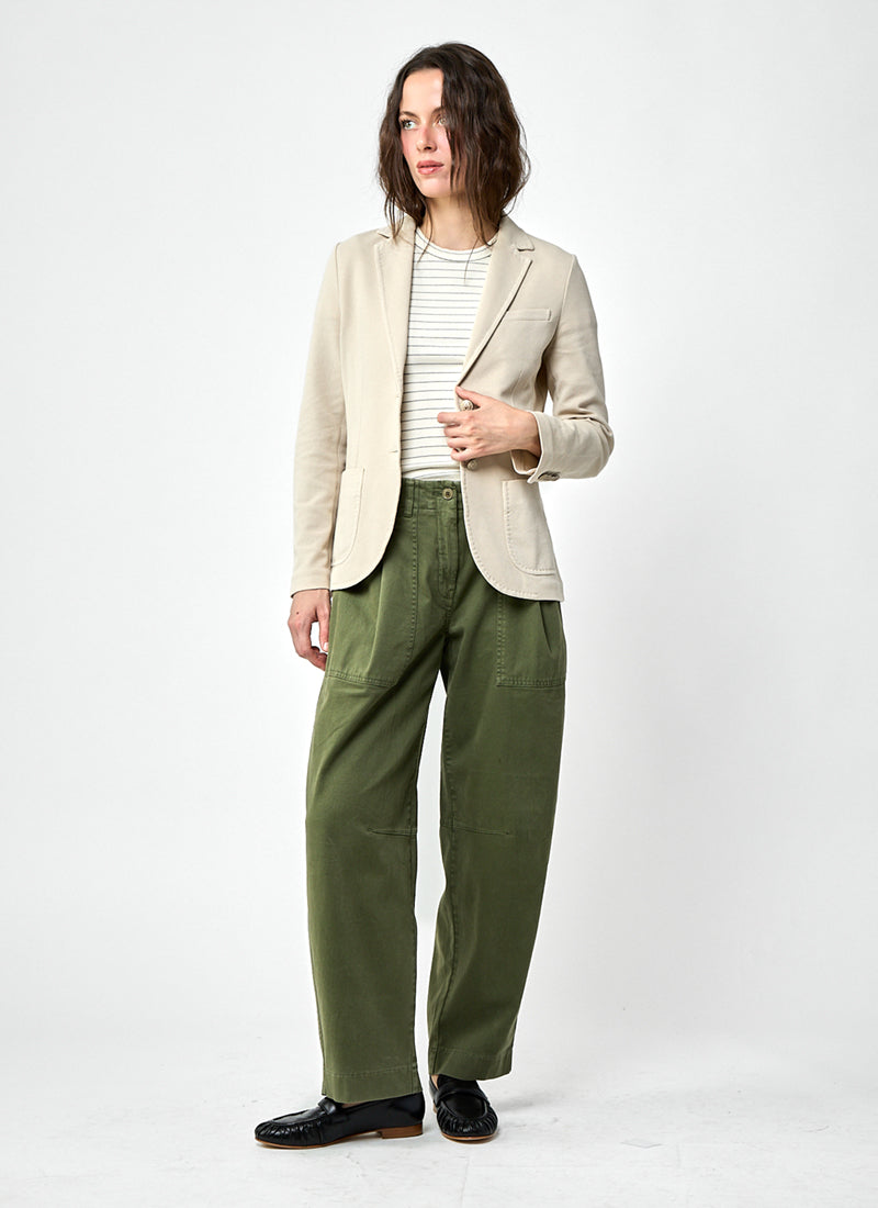 Oxford Garment Dyed 2 Button Pocket Slim Fit Blazer