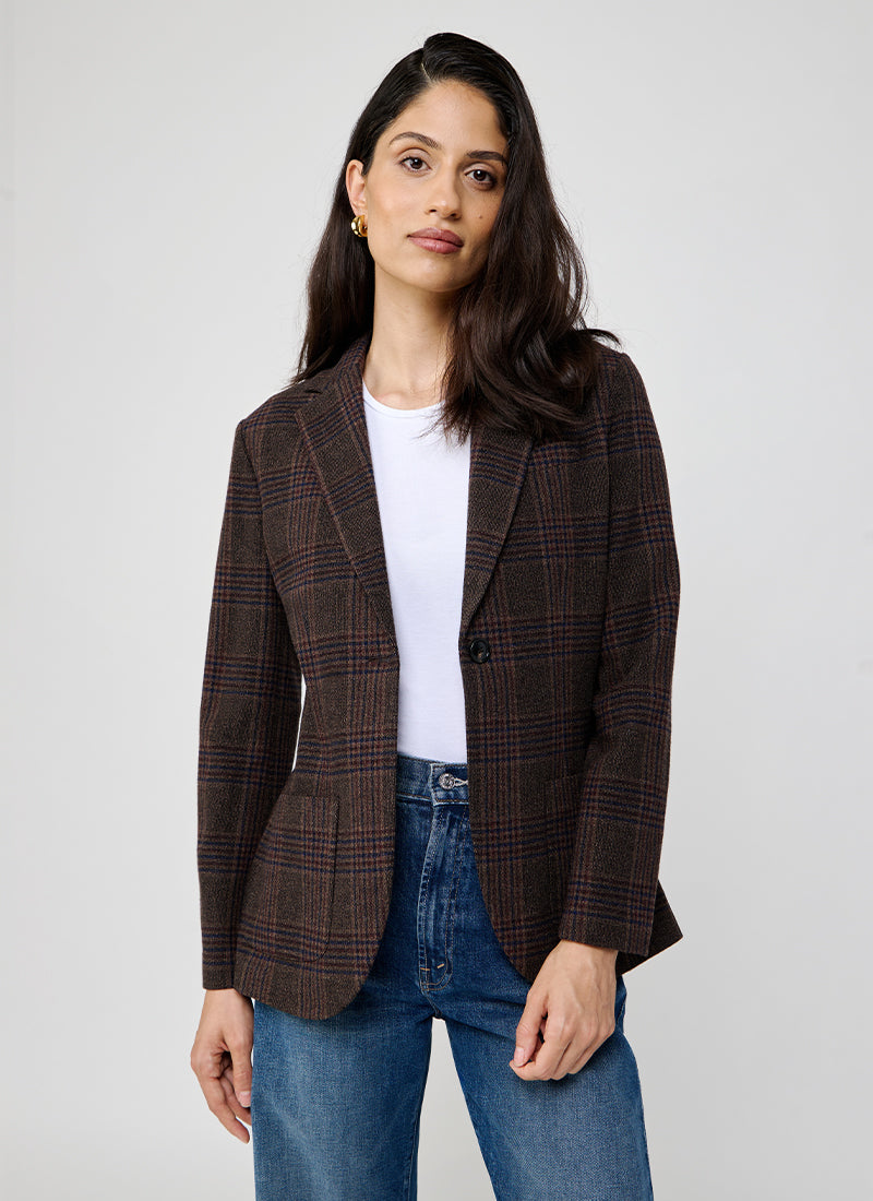 Circolo 1901 Prince Of Wales Slim Long Jacket