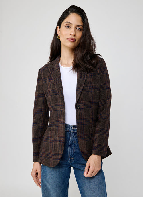 Circolo 1901 Prince Of Wales Slim Long Jacket