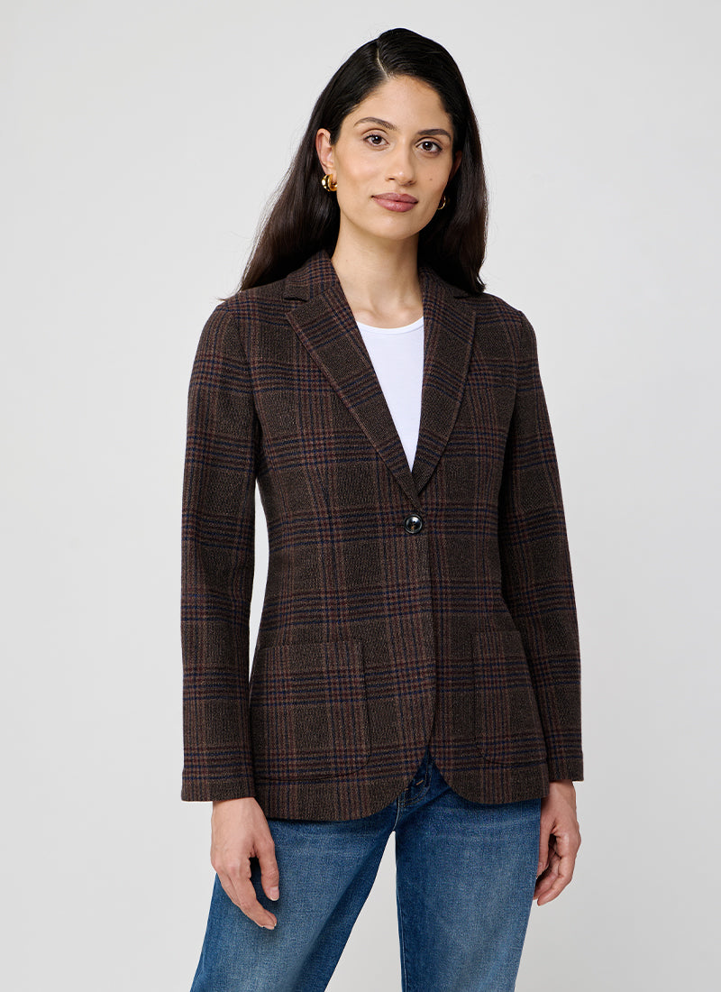 Circolo 1901 Prince Of Wales Slim Long Jacket