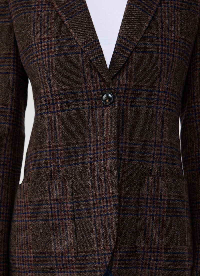 Circolo 1901 Prince Of Wales Slim Long Jacket