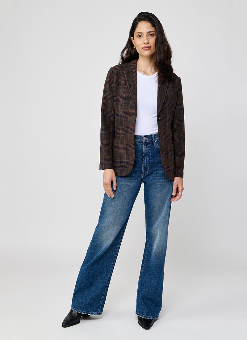 Circolo 1901 Prince Of Wales Slim Long Jacket