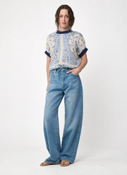 CIRCUS + CO Bandana Print Blouse