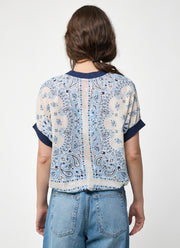CIRCUS + CO Bandana Print Blouse