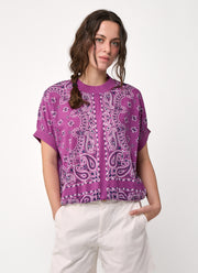 CIRCUS + CO Bandana Print Blouse