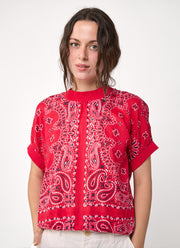 CIRCUS + CO Bandana Print Blouse
