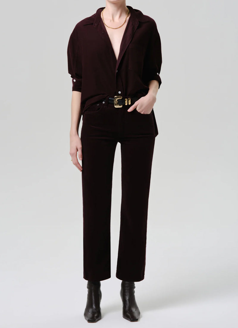 Citizens of Humanity Kayla Shirt Eggplant