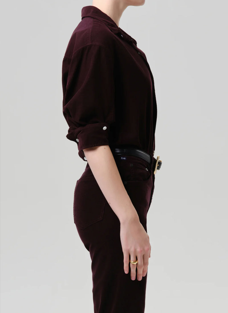 Citizens of Humanity Kayla Shirt Eggplant