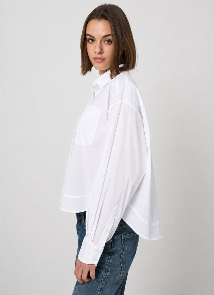 REPEAT Cashmere Cropped Shirt