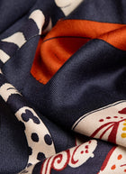 INOUI EDITIONS Collectionneur Cats Silk Modal Scarf