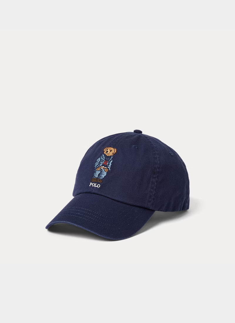 Cotton Polo Bear Baseball Cap