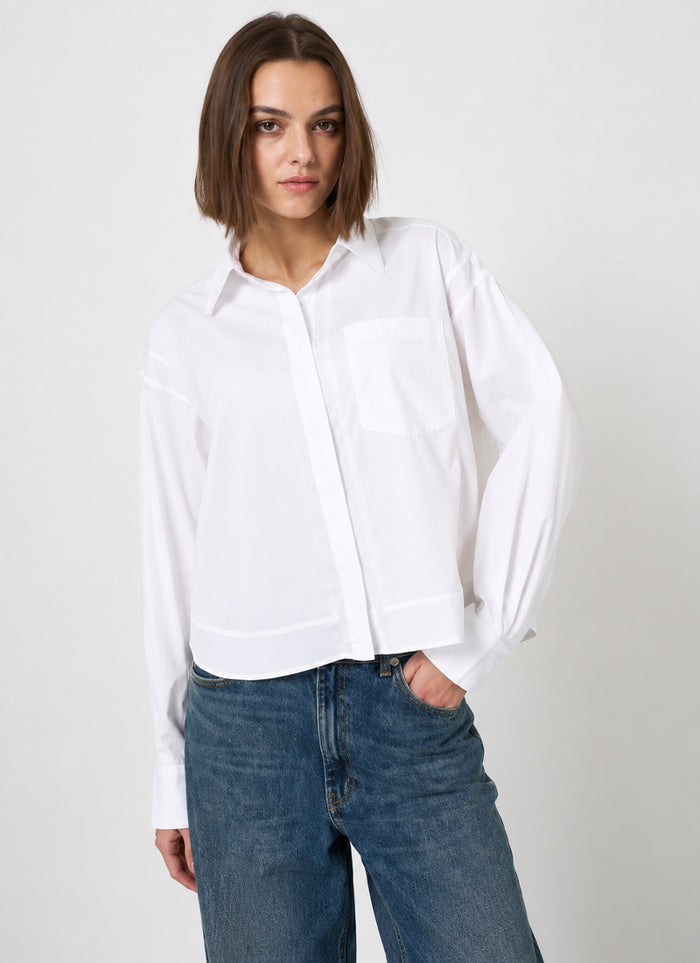 REPEAT Cashmere Cropped Shirt