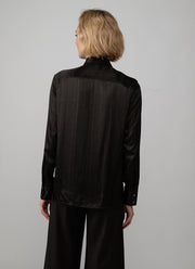 Dafne Pinstripe Tie Shirt