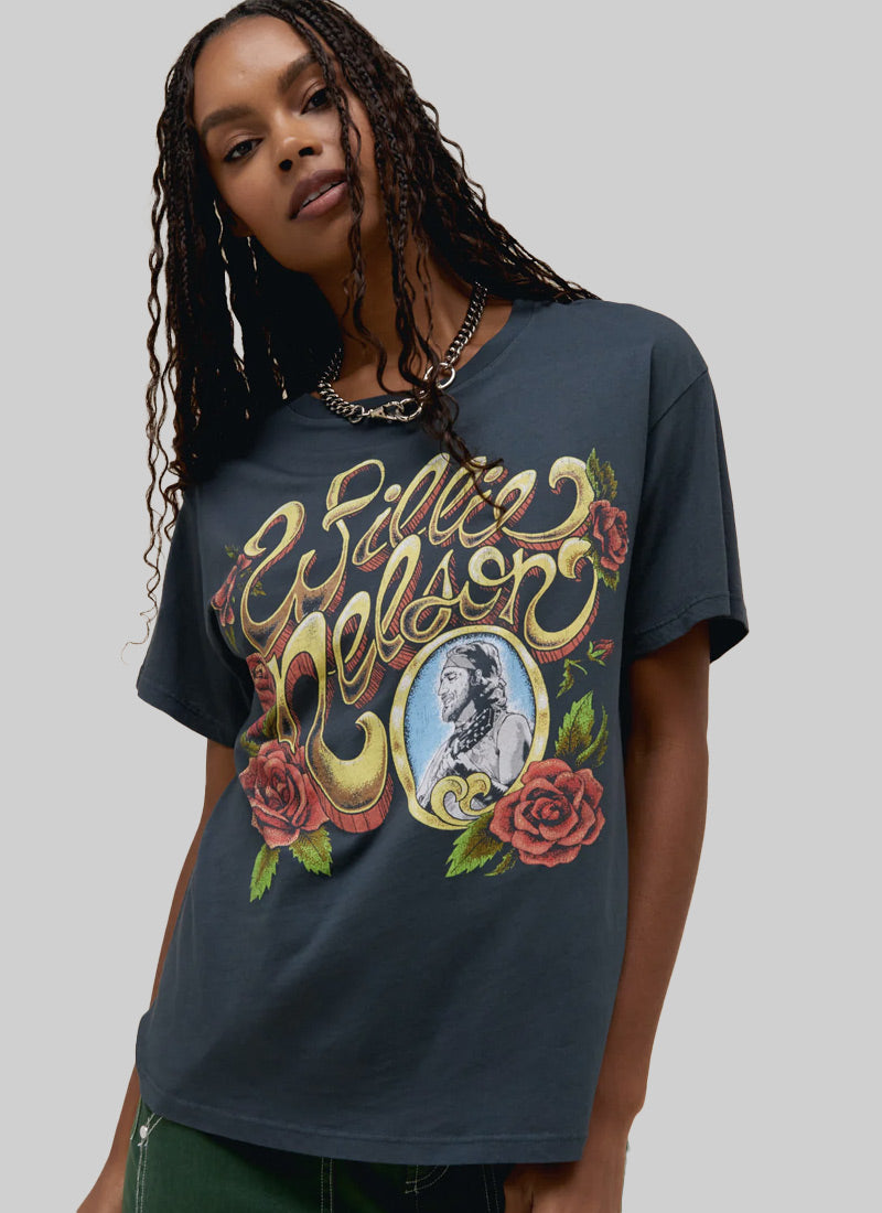 Daydreamer Willie Nelson Boyfriend T-Shirt