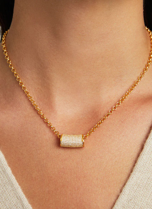 Dean Davidson Signature Pave Tube Necklace