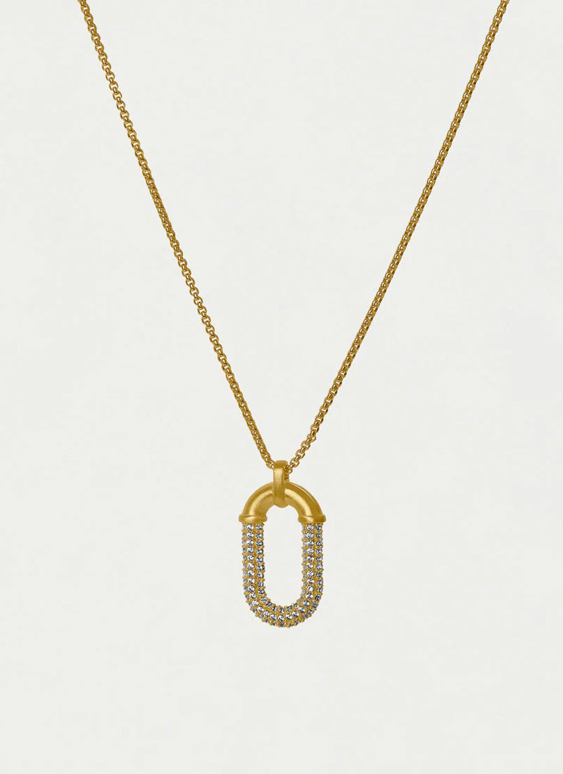 Solene Pavé Pendant Necklace