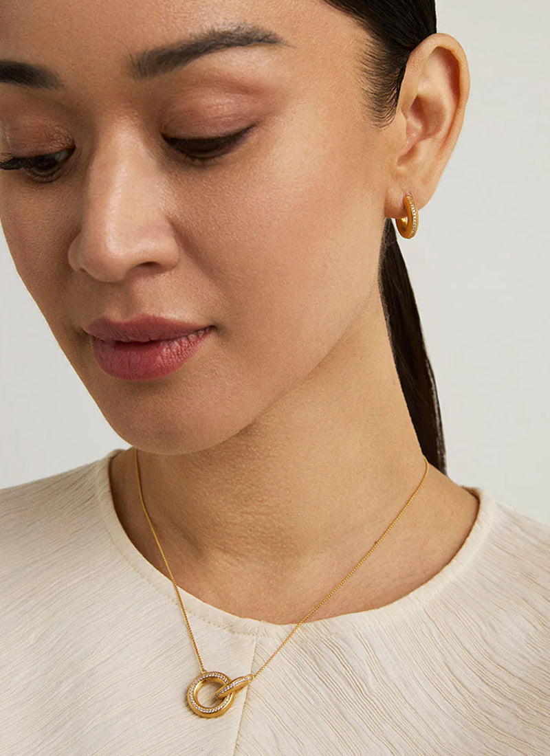 Colette Pave Hoop Pendant by Dean Davidson at Andrews