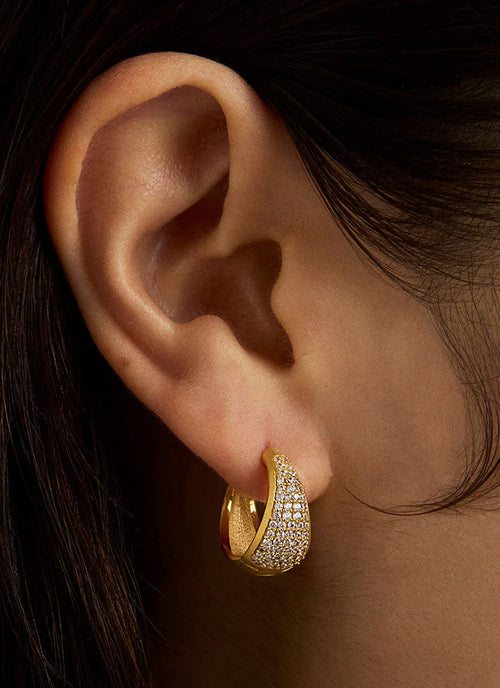  Margaux Pavé Huggie Hoops by Dean Davidson at Andrews 