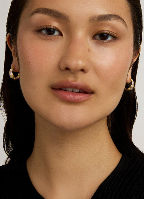  Margaux Pavé Huggie Hoops by Dean Davidson at Andrews 