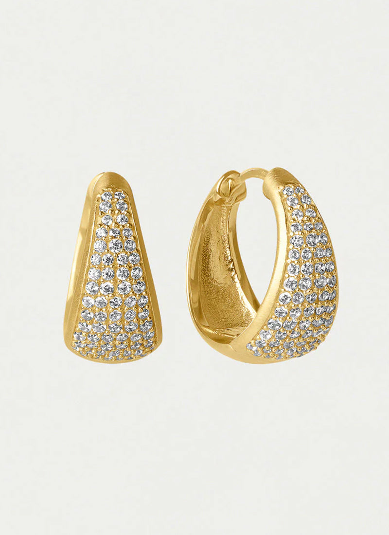  Margaux Pavé Huggie Hoops by Dean Davidson at Andrews 