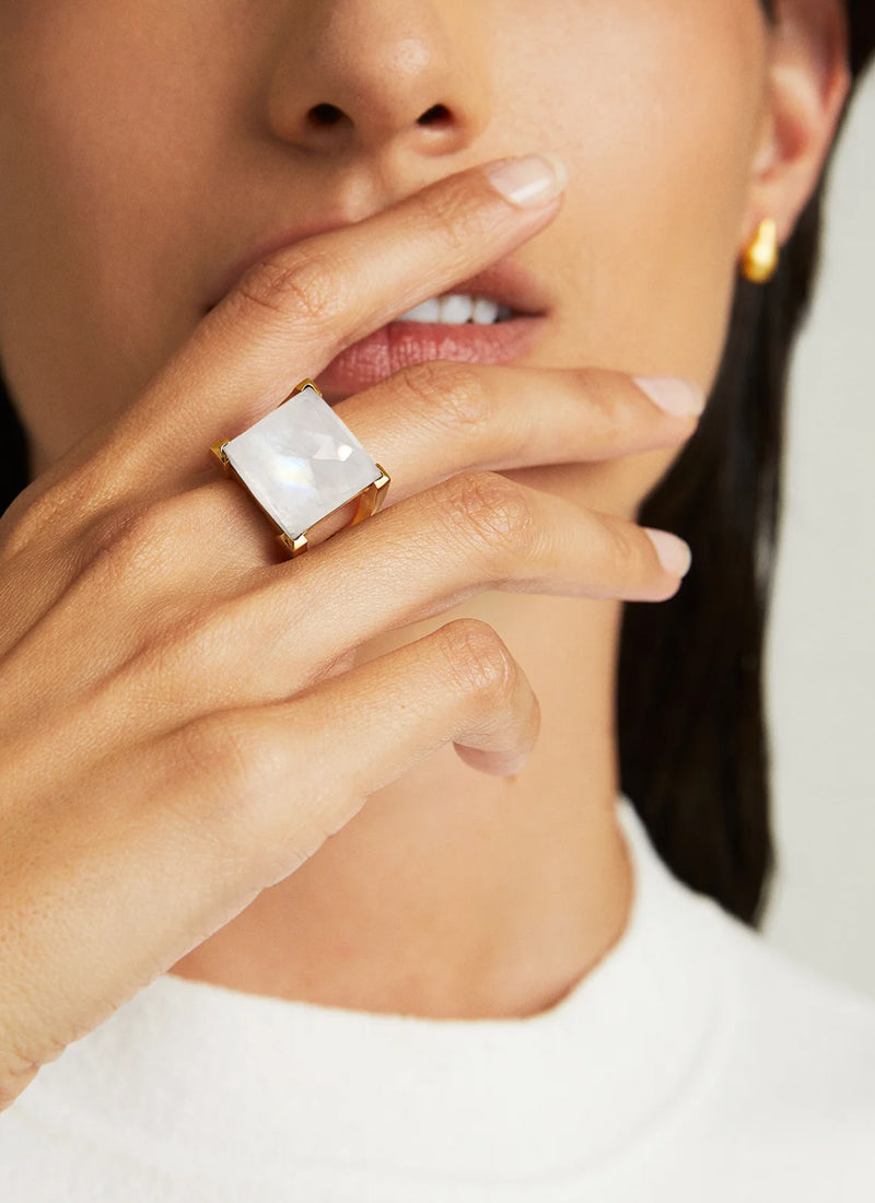 Dean Davidson Plaza Gold Studded Ring